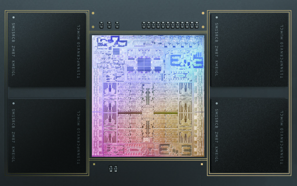 M1 Max 因為把 GPU 增至 32 組，所以晶片尺寸達 432mm2，是 M1 的 3 倍有多。