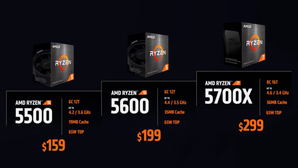 除了 Ryzen 7 5800X3D 之外，AMD 還公布多款主流級 CPU 將於 4 月 4 日推出。