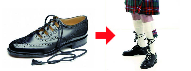鞋子上設有特別的綁繩，可以綁上小腿上，防止鞋子容易鬆脫。