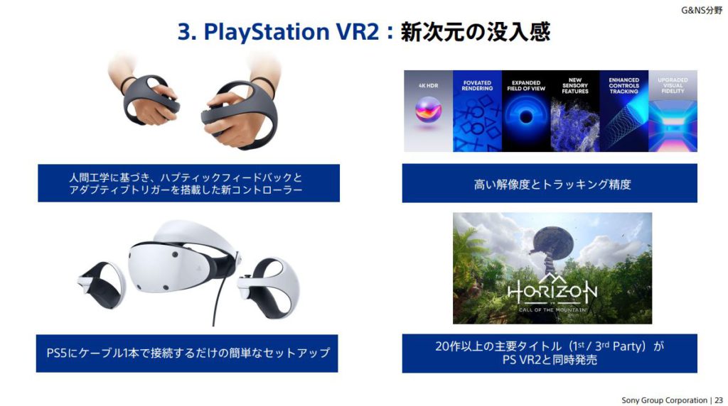 Sony 表示 PS VR2 推出時會有超過 20 款由第一和第三廠商開發的作品同步推出。