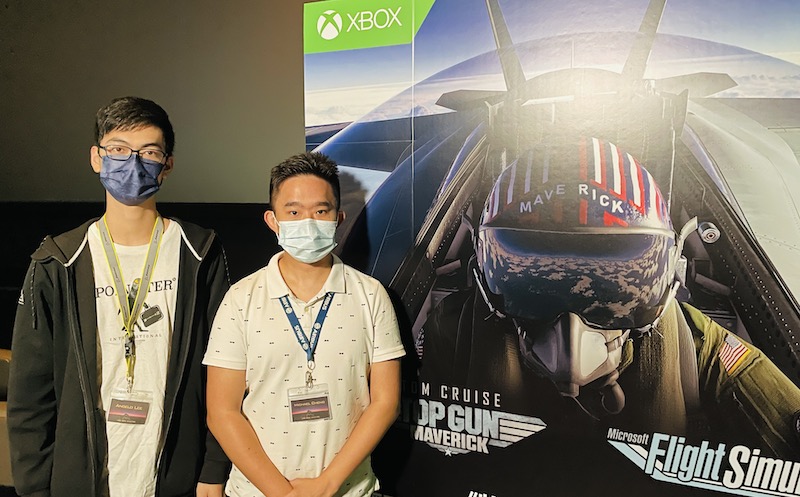 Lion Rock Aviation 的 Angelo Lee （左）和 Michael Cheng 會與團體和學院合作舉辦工作坊，助幫年青人了解航空業。