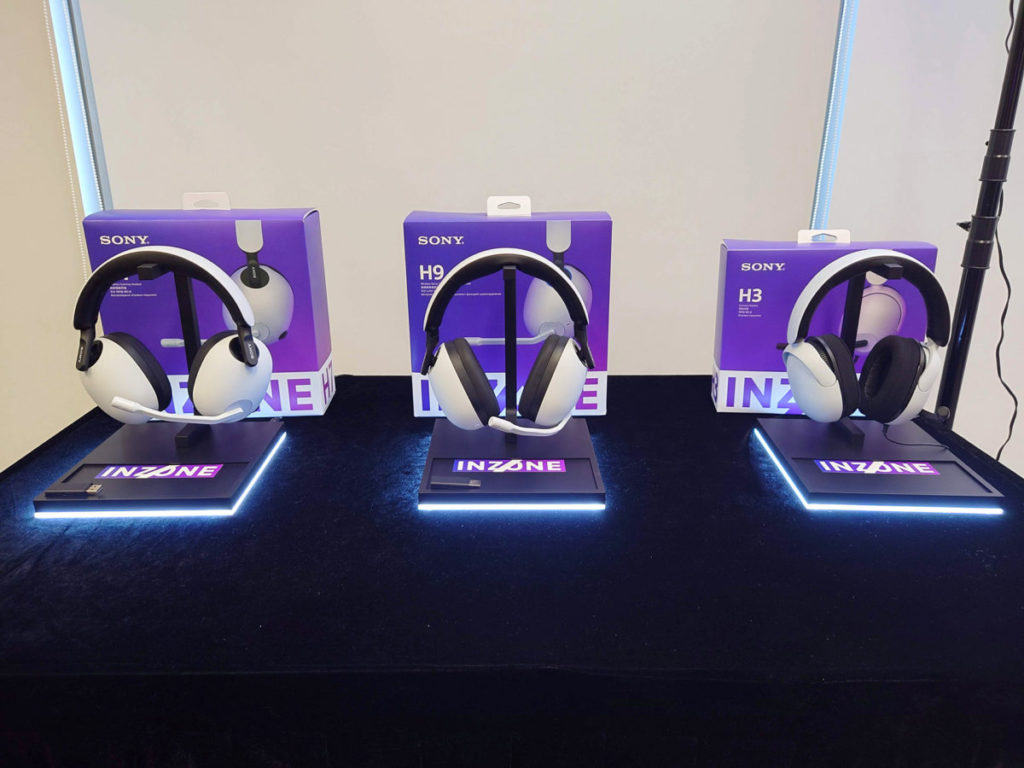 INZONE 系列電競耳機包括 INZONE H9、H7及 H3 三個型號。