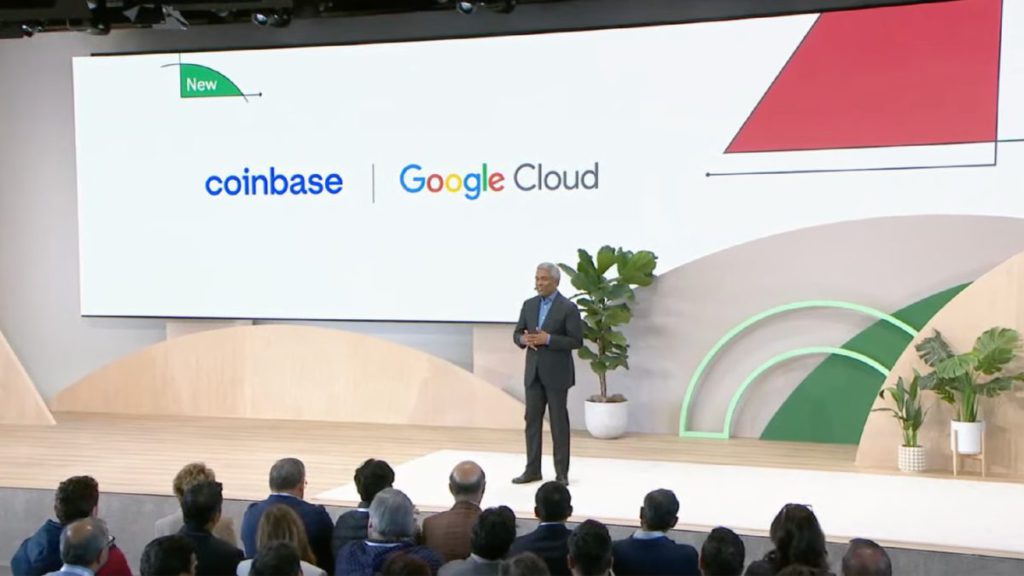 Google Cloud 與 Coinbase 合作，接受用加密貨幣付款。