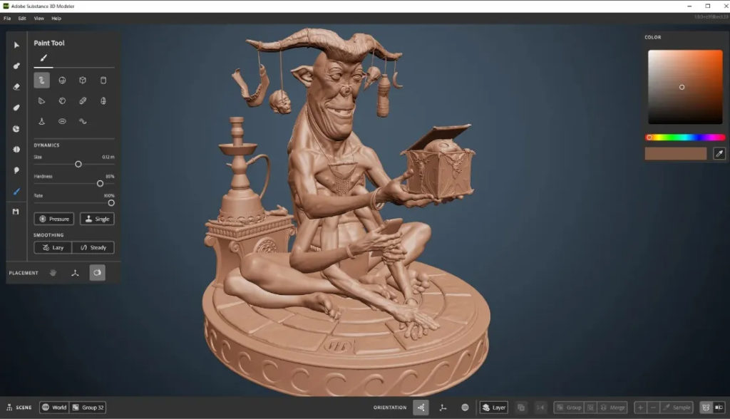 Adobe Substance 3D Modeler 讓創作人像把玩黏土一樣來創建 3D 模型。