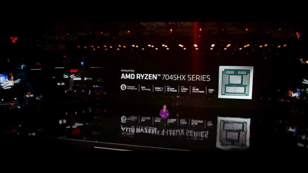 Ryzen 7045HX 採用 Zen 4 chip-let 架構基於 5nm 製程。
