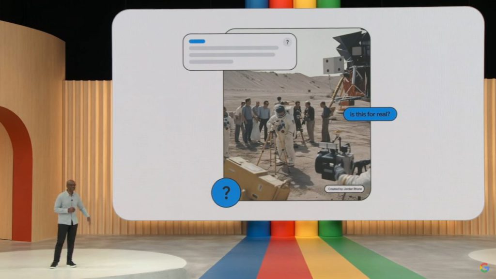 用戶將來會有工具可以用來分辦圖片真偽，包括 Google Lens。