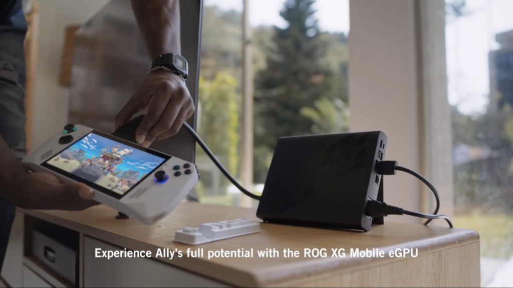 插入 ROG XG Mobile 即可將 ASUS ROG Ally 變成最強手提主機。