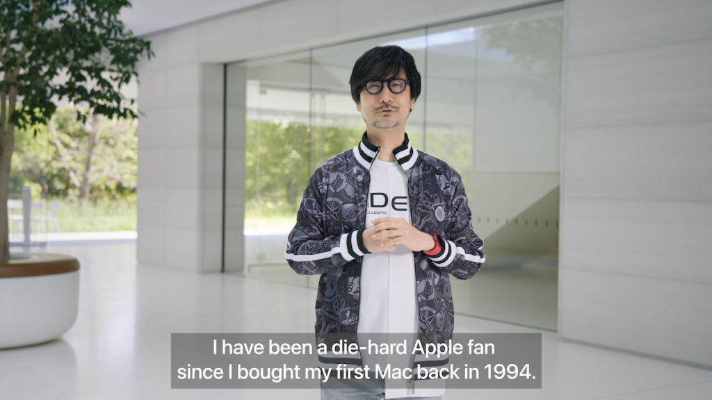 日本著名遊戲製作人小島秀夫現身 keynote，並稱自己是 Mac 的死忠粉絲。
