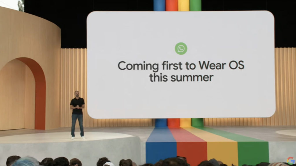 Google 在今年 5 月的大會上公布 WhatsApp 登陸 Wear OS。