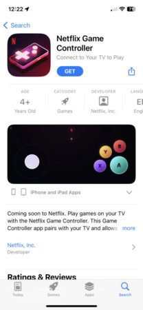 Netflix 本月初推出連接電視的遊戲控制器手機程式，已預告了旗下遊戲即將登陸電視平台。