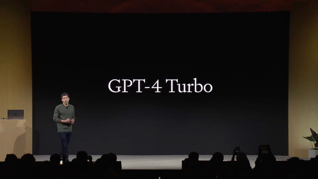 Sam Altman 才剛在上星期的 OpenAI DevDay 發表 GPT-4 Turbo。