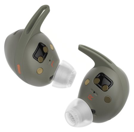 MOMENTUM Sport 備有 IP55 防汗防水功能、防震底盤及防堵耳塞，並內置 Polar的感應器。