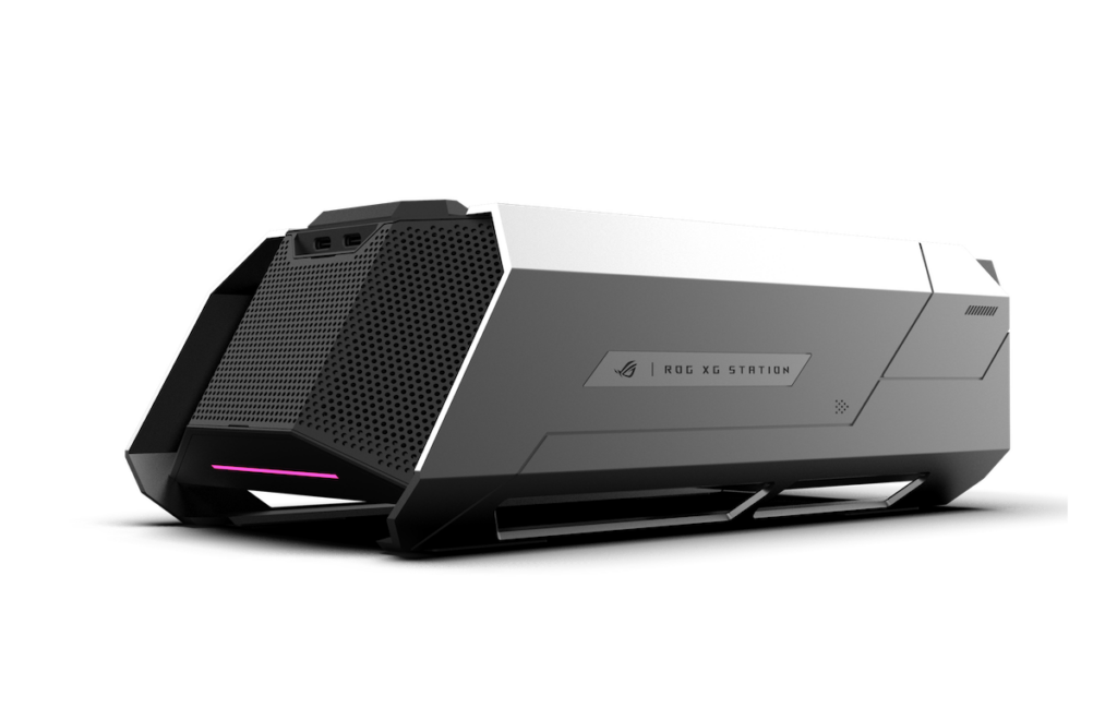 ASUS ROG XG Station 3 顯示卡外接底座支援 Thunderbolt 5,可用上 NVIDIA GeForce RTX 50 系列及 AMD Radeon RX 9000 系列顯示卡。