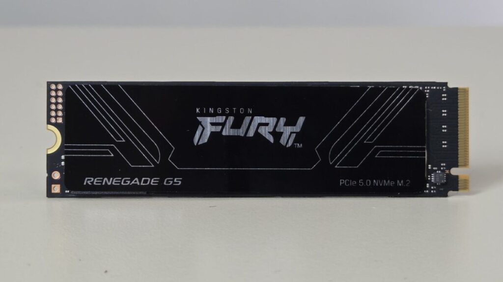 Kingston FURY Renegade Gen5 正面有基本散熱片。