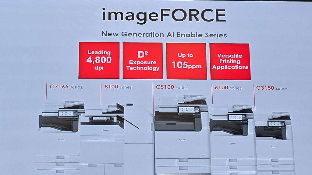 ImageFORCE 系列新機有多個型號。