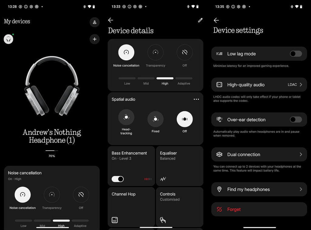 用家只要透過 Nothing X 手機 app,就可以開啟 Base Enhancement 功能以加強耳機的低音表現⋯⋯