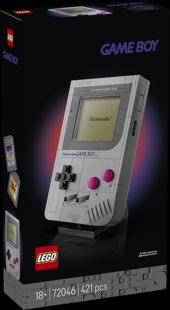 LEGO Game Boy 的編號為 72046，鐵定今年 10 月 1 日正式發售。