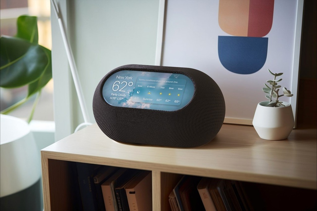 一直有傳 Apple 或仿傚 Google Nest Hub 推出一款配備觸控屏幕及FaceTime 的智能喇叭產品。