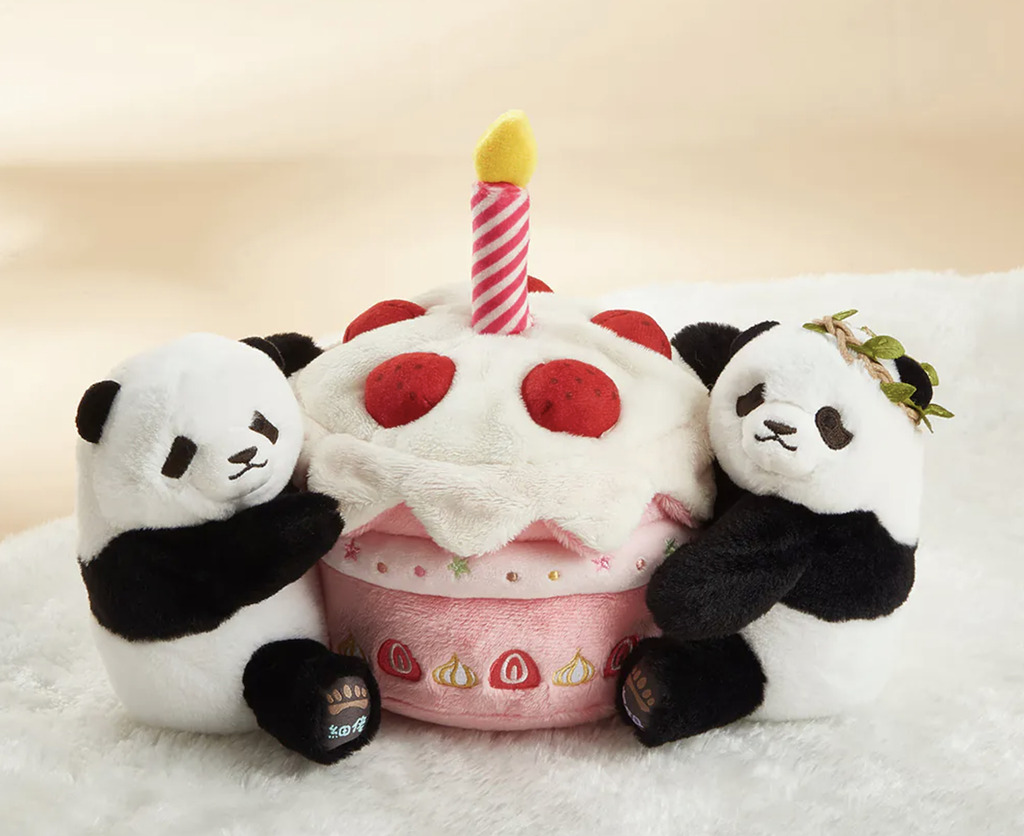 禮物 1:家姐「加加」& 細佬「得得」生日蛋糕毛公仔(價值:HK$300)