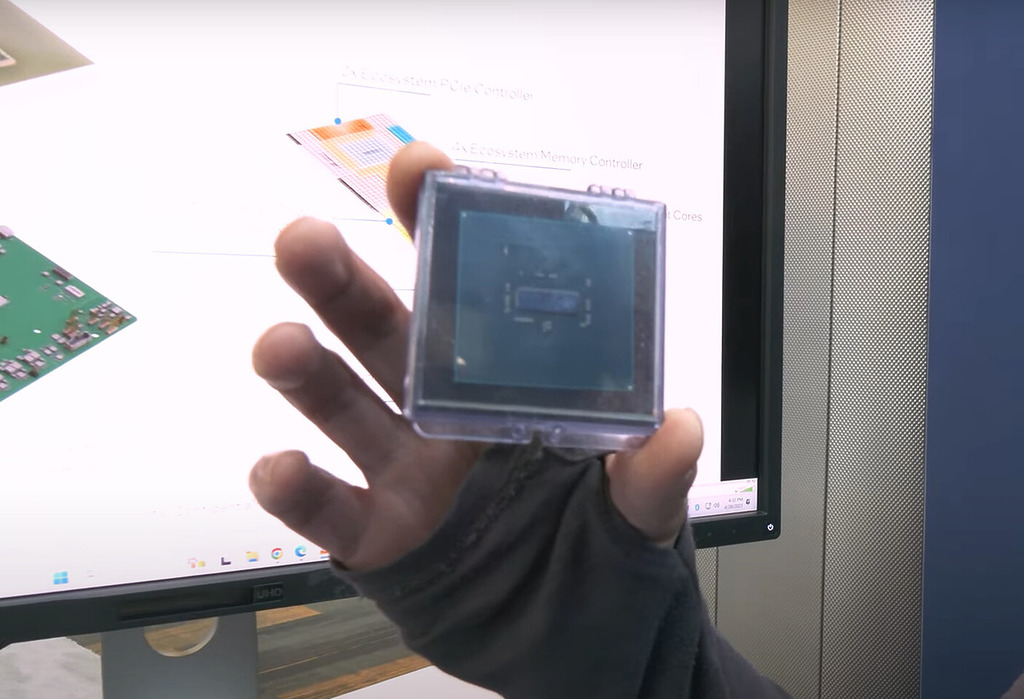 Intel 於影片中展示 18A 製程節點生產，名為「Deer Creek Falls」的 SoC 參考設計晶片，但相關影片已被下架。