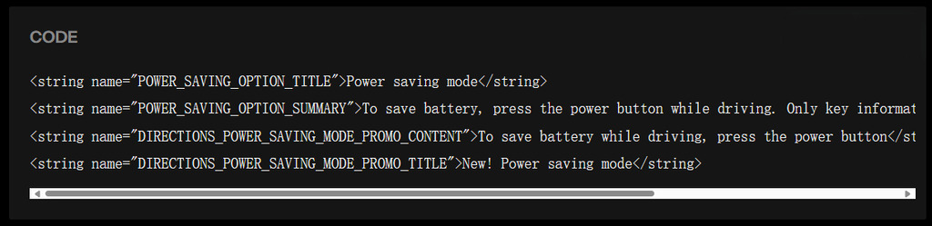 從 Google Maps 測試版中的程式碼發現,Google Maps 測試一項新功能,能有效減少使用地圖 app 時手機耗電的情況。