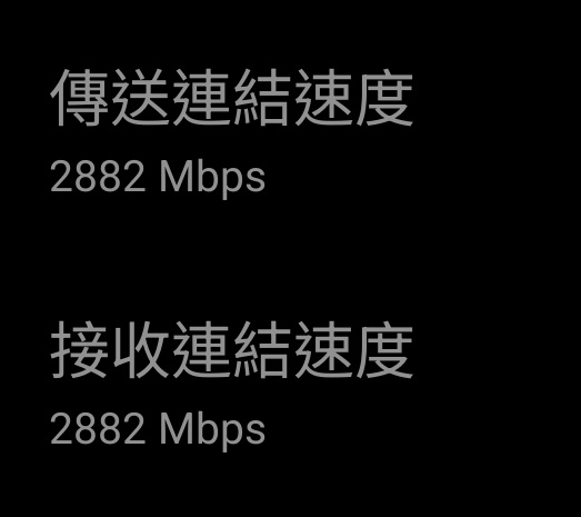 手機顯示裝置以 Wi-Fi 7 2,882Mbps 連接。