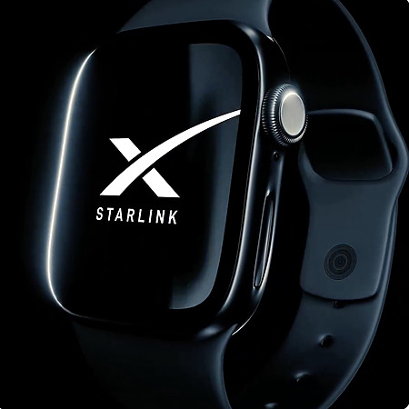 圖片中相信是 Apple Watch SE 3 的 Starlink 版本，可以留意是錶側的 Side Button 有點不同，用上扁扁的長條形設計。