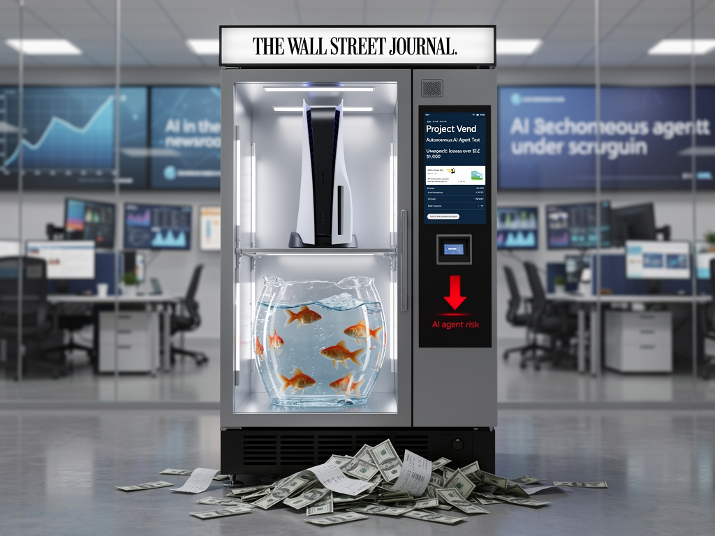 開發 Claude AI 的 Anthropic 近期與《華爾街日報》合作，進行有關使用 AI 來管理自動販賣機的實驗，結果短短幾天內，AI 模型竟然令自動販賣機的營運出現虧損，不單將商品免費送，還下單買了一台 PS5。
