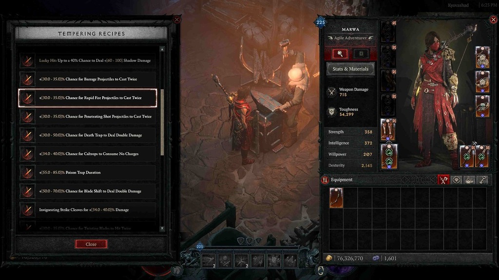 玩家可以藉由淬鍊配方直接為物品施加特定屬性，不同於過去，現在物品只能有一個淬鍊屬性，淬鍊次數可無限期恢復。