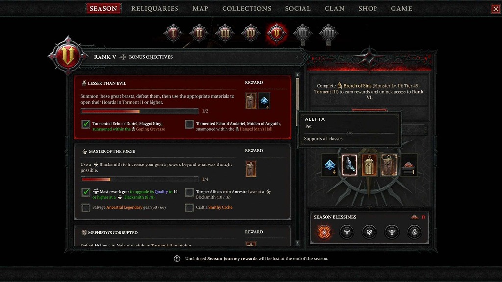 賽季旅程將變得更有挑戰性，同時帶來更多獎勵。推進到下個排名前，這個賽季階級系統會需要玩家先通關一個晉階地城。