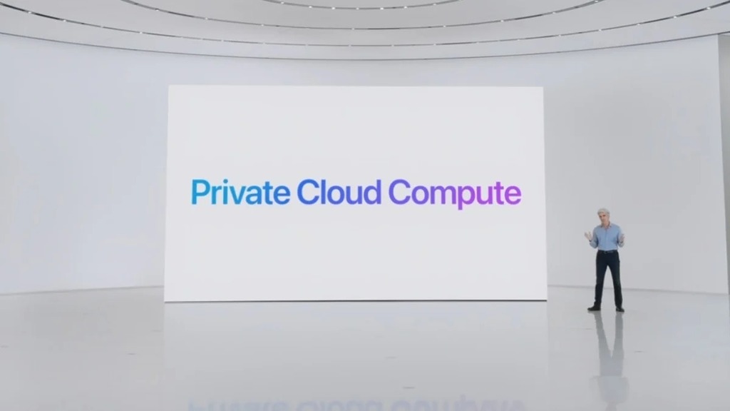當年 Apple 強調在 Private Cloud Compute 架構下，即使 AI 運算需在雲端進行，都能確保連 Apple 也不知道運算資料。