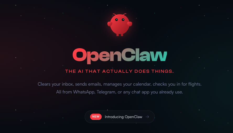 官方網站再改名為 OpenClaw，網址亦一同轉移至 openclaw.ai。