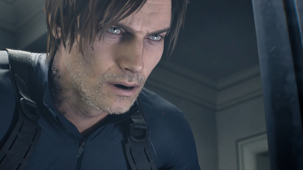 里昂都成為了大叔，玩法集中在動作戰鬥，預設是第三身視點像 RE4。