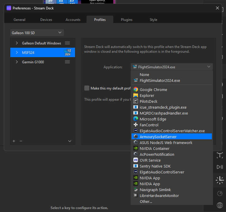 設定只要指定軟件在幕前執行便會自動切換到該 Profile,使用起來就更加方便。