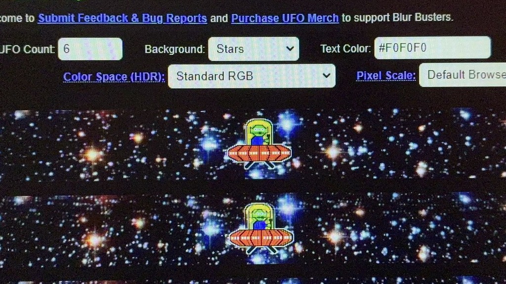 ELMB 2 610Hz,三眼仔眼珠非常清晰可辨,而且少許的拖影都已消失不見,整體畫面光亮度仍然十分高。