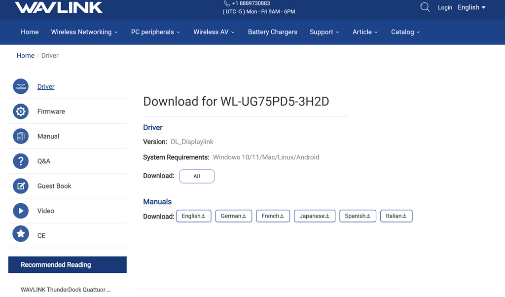 用家只要在裝置上安裝最新的 DisplayLink 驅動程式便可正常運行。