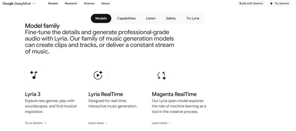 Google 宣佈讓 Gemini 整合由 DeepMind 團隊開發的音樂生成模型Lyria 3。這意味著,即使閣下不懂玩樂器,也沒有專業樂理知識,也能透過圖片、影片及簡單的文字指令直接生成出長度約 30 秒的音樂片段