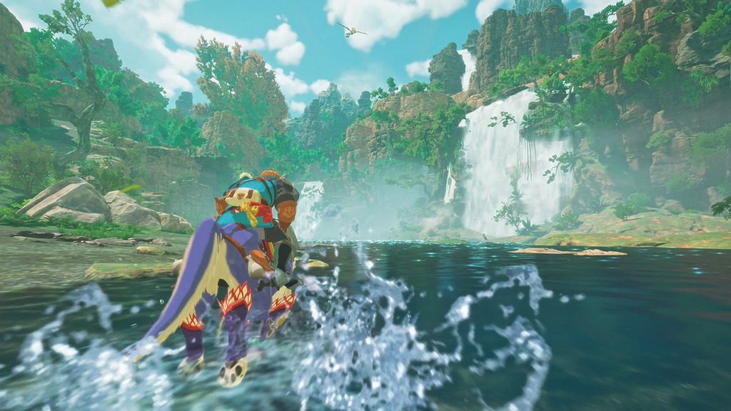 探索地圖時可即時轉換隨行魔物來克服地形，如飛行、攀登、游泳等。