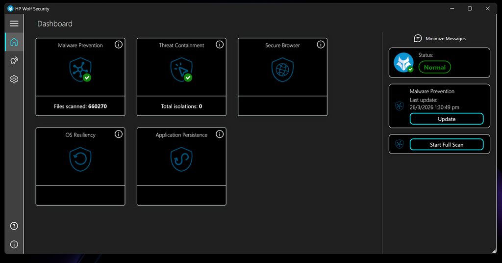 企業用戶除了著重系統的效能，更著重系統及資料的安全，這方面 HP 就透過 HP Wolf Security for Business，配備先進安全防護晶片，為用家的電腦系統帶來多重的保障。