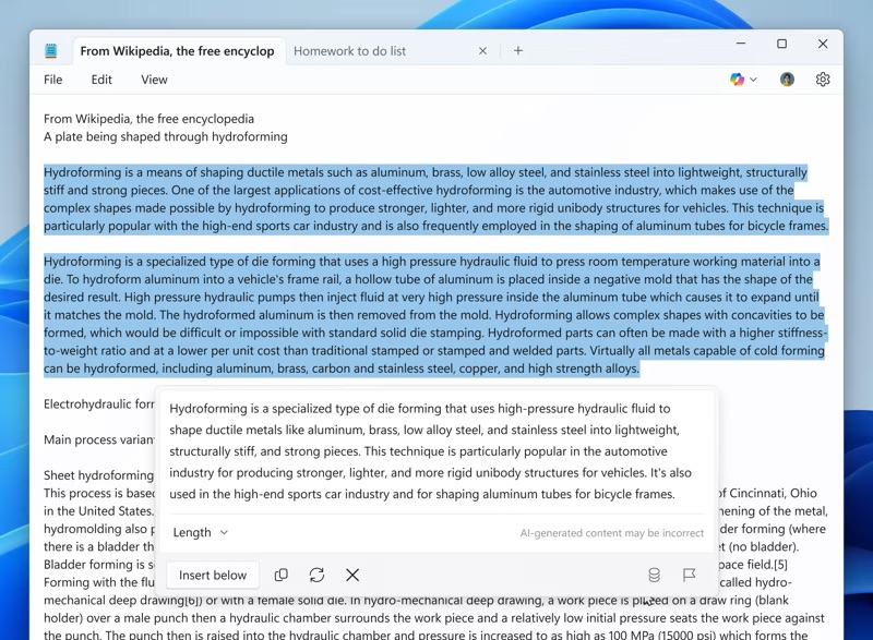 Notepad 的 Copilot 摘要功能大家用過多少次?