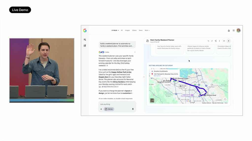 不單可以包含其他 Google 應用的資料（例如前往場地的路線），還能安全地連接其他 Google 應用如 Gamil 或日曆。