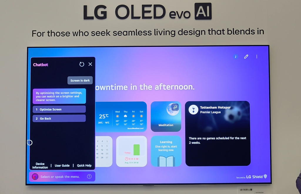 透過 AI，大家可以用語音對電視進行以往一些較細緻的設定。