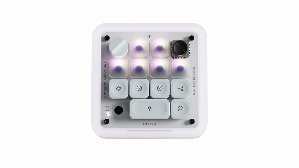 OpenAI 首款硬件並非消費級產品，而是與 Work Louder 合作，專為 Codex 智能代理打造的 RGB 捷徑鍵盤 Codex Micro。