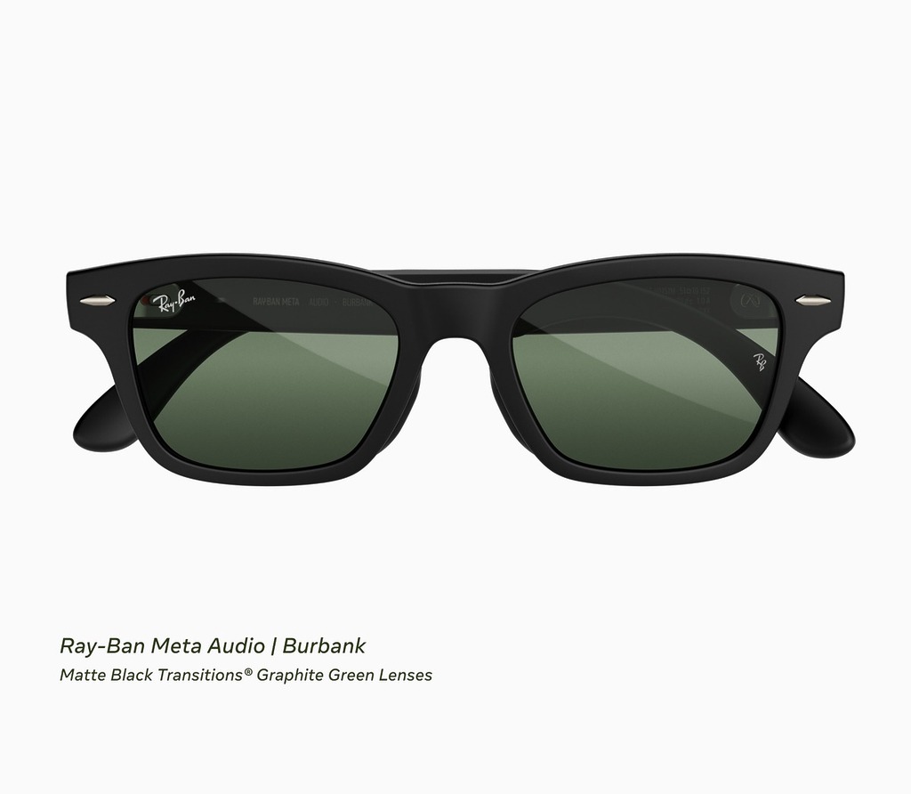 Ray-Ban Meta Audio Burbank 鏡框。