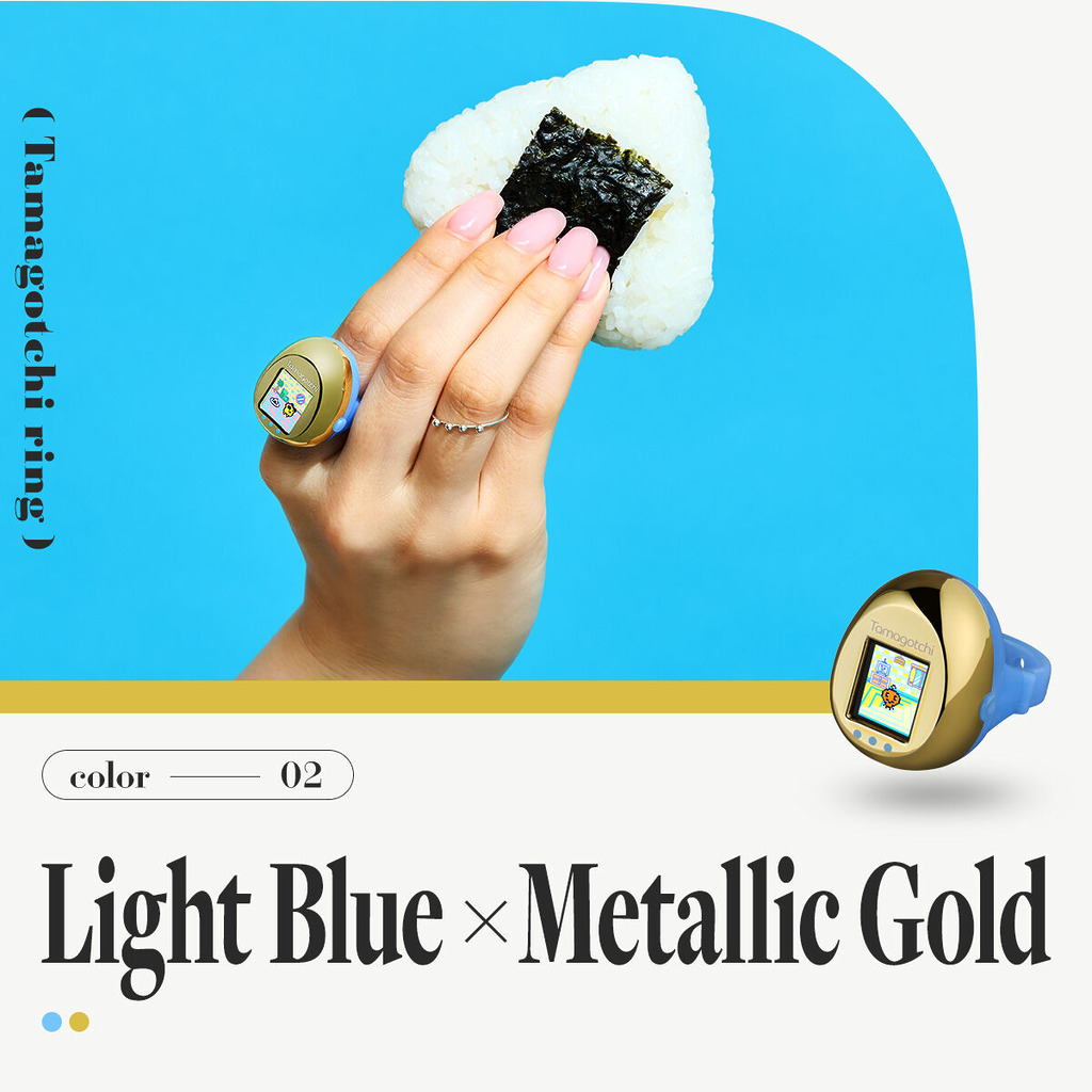最新發表的「Tamagotchi ring」是全系列中配備彩色 LCD 螢幕的最小型號，將「可穿戴性」發揮到極致。