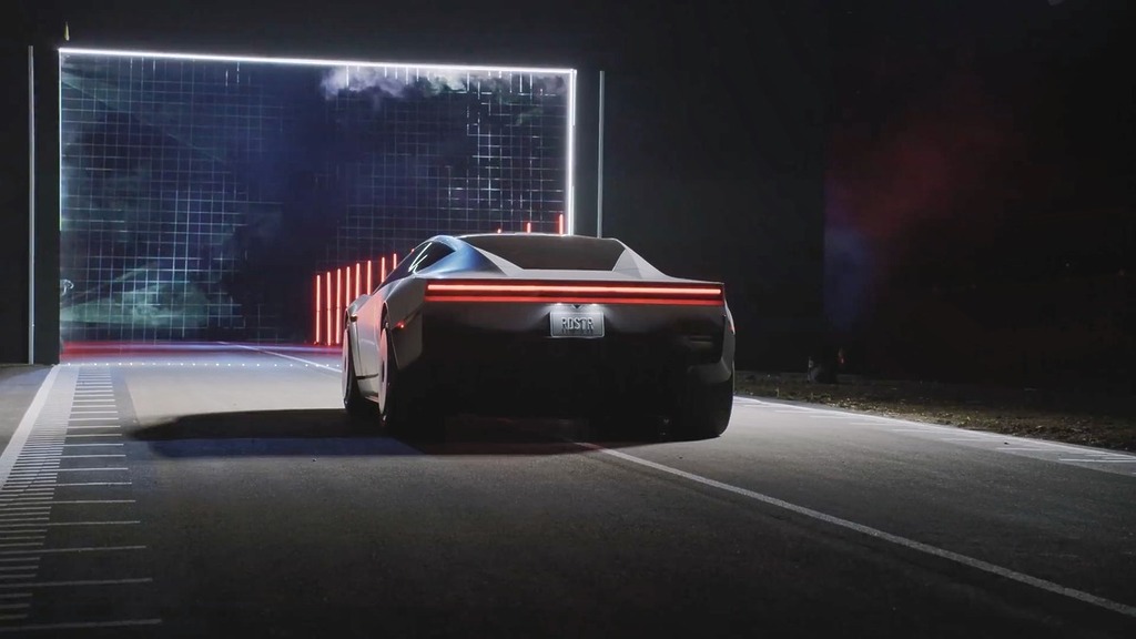 Tesla Roadster 第二代外形極具前衛簡約風格。
